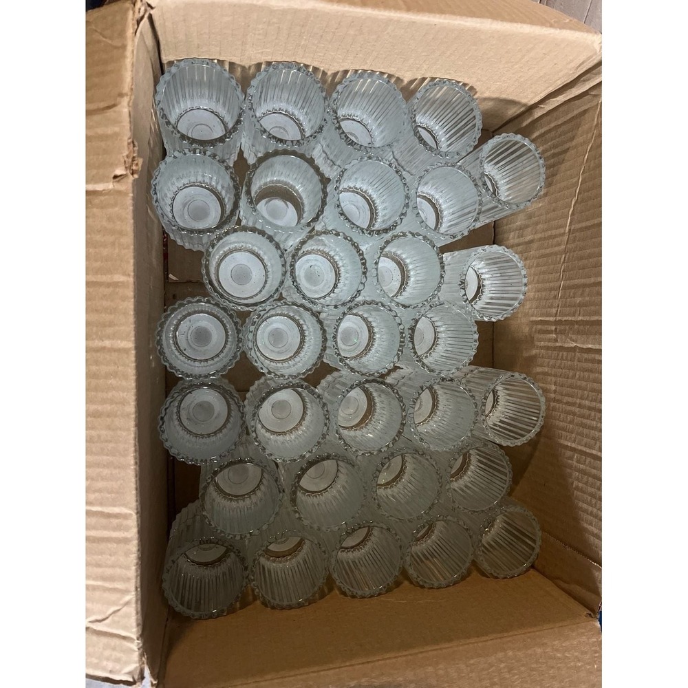Greenbrier International Ribbed Glass Candle Holder Bulk Lot